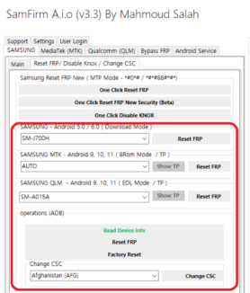 SamFirm V3.3  MTK Bypass Samsung Latest FRP New Update