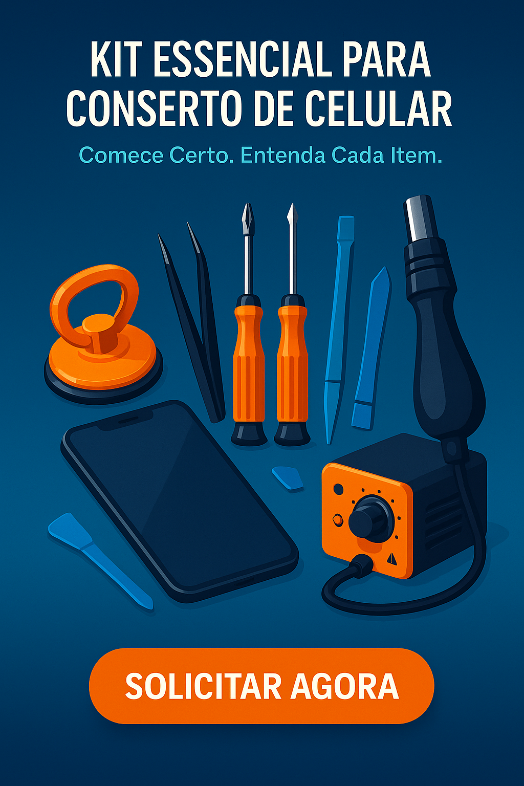 Ferramentas para concerto de Celular